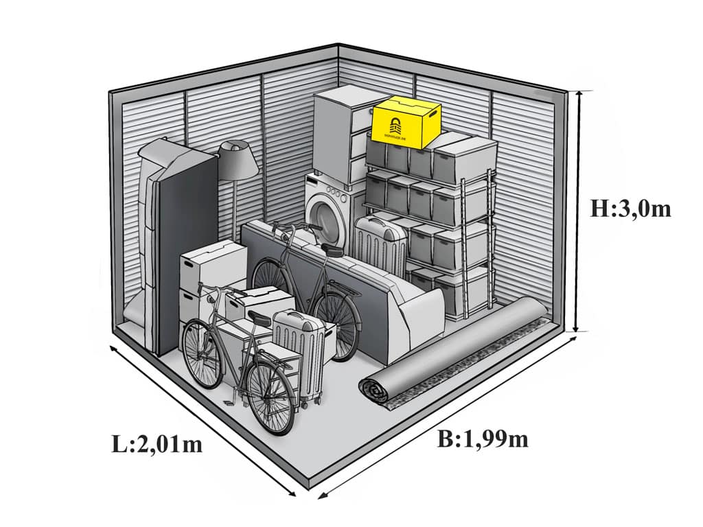 Opbevaring i Roskilde - 4 m2