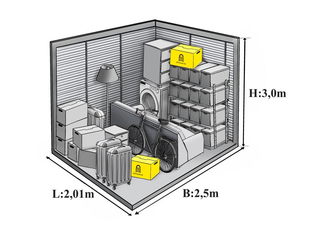 Opbevaring i Roskilde - 5 m2