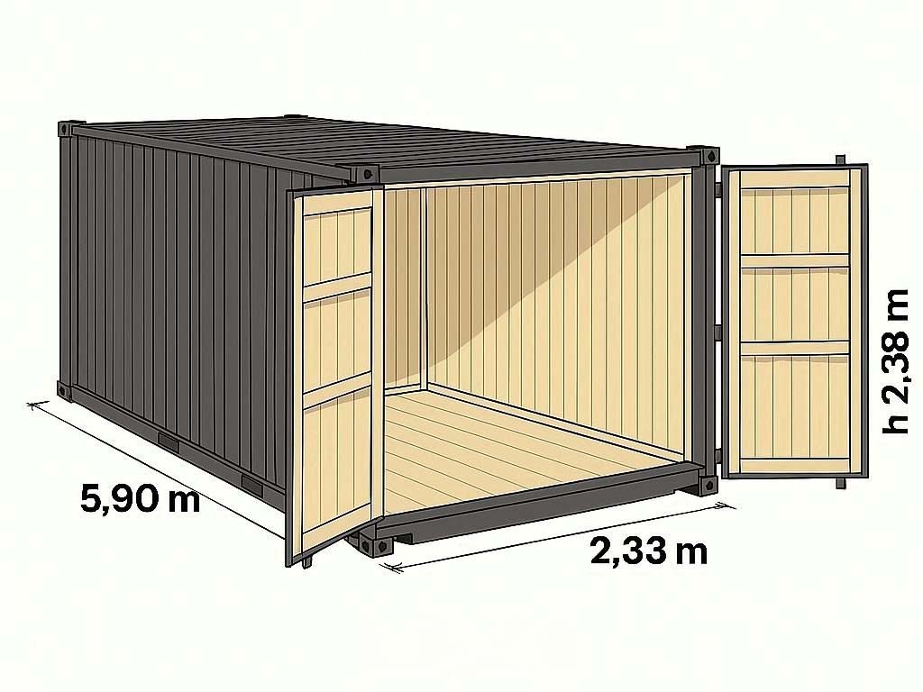 20 fods isoleret depot container