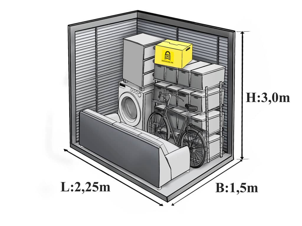 Opbevaring i Roskilde - 3,4 m2