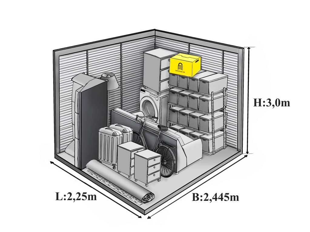 Opbevaring i Roskilde - 6,5 m2