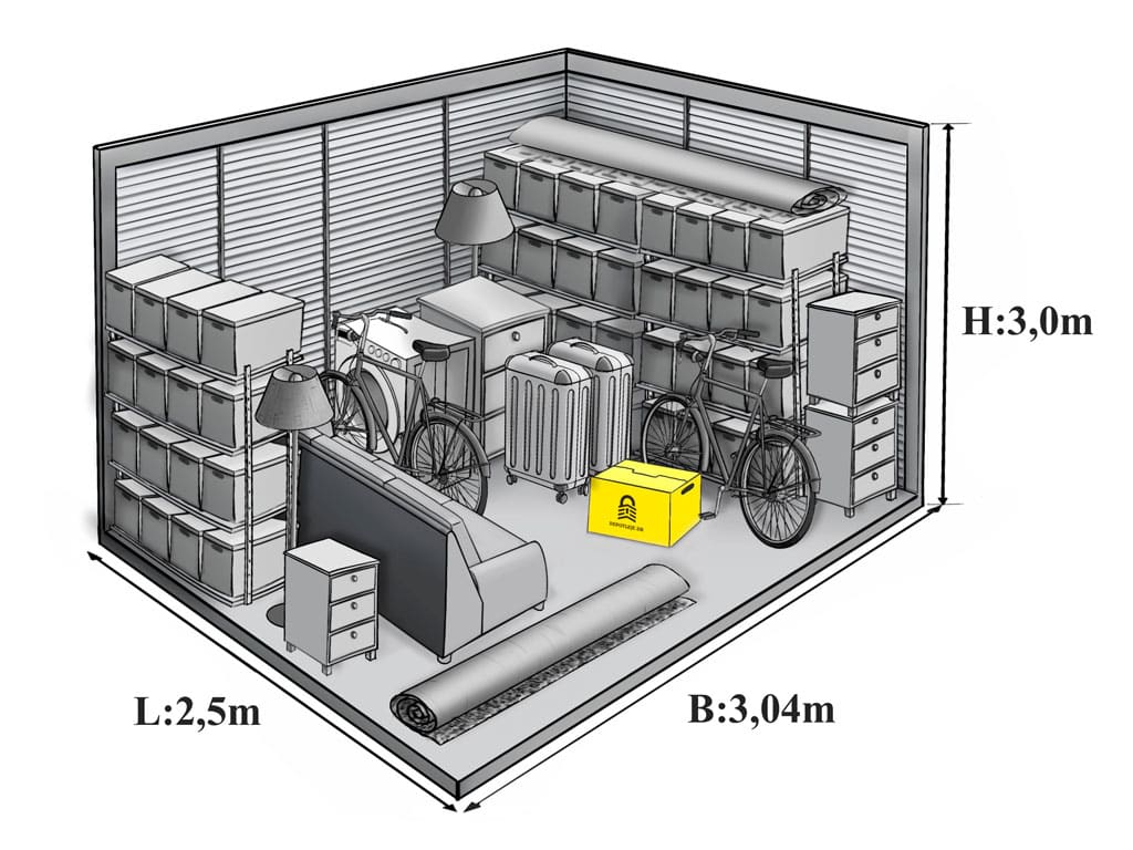 Opbevaring i Roskilde - 7,5 m2